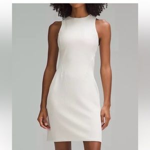 Ribbed Softstreme Slim-Fit Tank Dress Bone Size 10 NWT